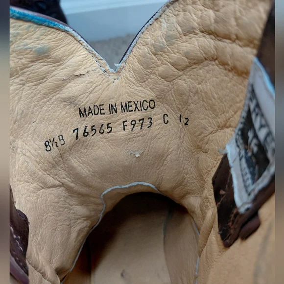 Frye Women Size 8.5B Brown Leather Western Boots - Picture 11 of 13